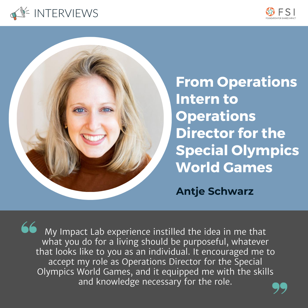 Antje Schwarz From Operations Intern To Operations Director For The