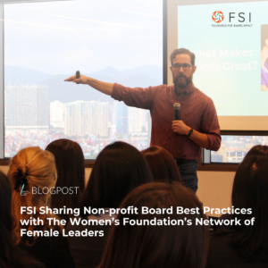 FSI conducting The Women’s Foundation’s Boardroom Series for Women Leaders for an audience of women leaders