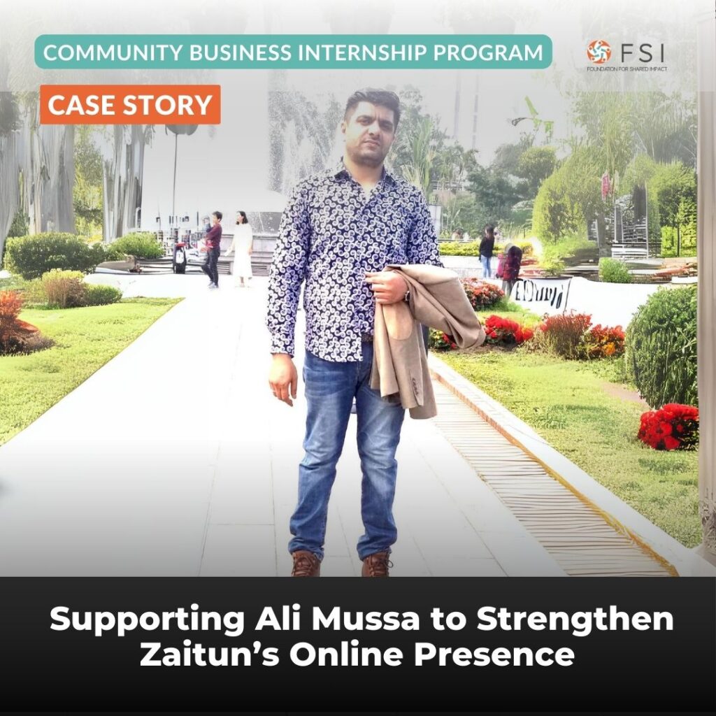 Supporting Ali Mussa to Strengthen Zaitun’s Online Presence