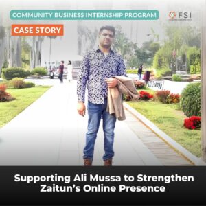 FSI's Community Business Interns helped Ali Mussa strengthen his restaurant's online presence.