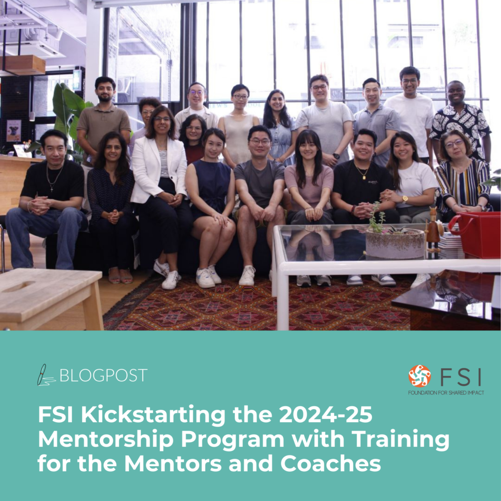 FSI Kickstarting 2024-25 Mentorship Program with Training for the Mentors and Coaches